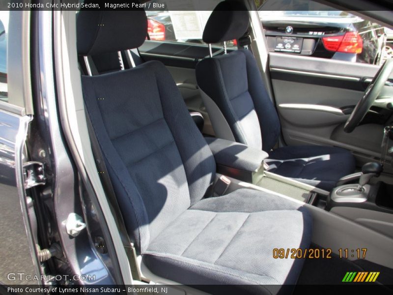Magnetic Pearl / Blue 2010 Honda Civic Hybrid Sedan