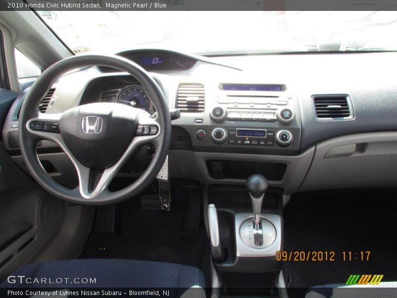 Magnetic Pearl / Blue 2010 Honda Civic Hybrid Sedan