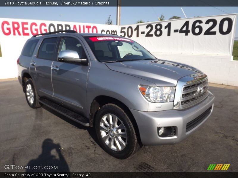 Silver Sky Metallic / Graphite 2010 Toyota Sequoia Platinum