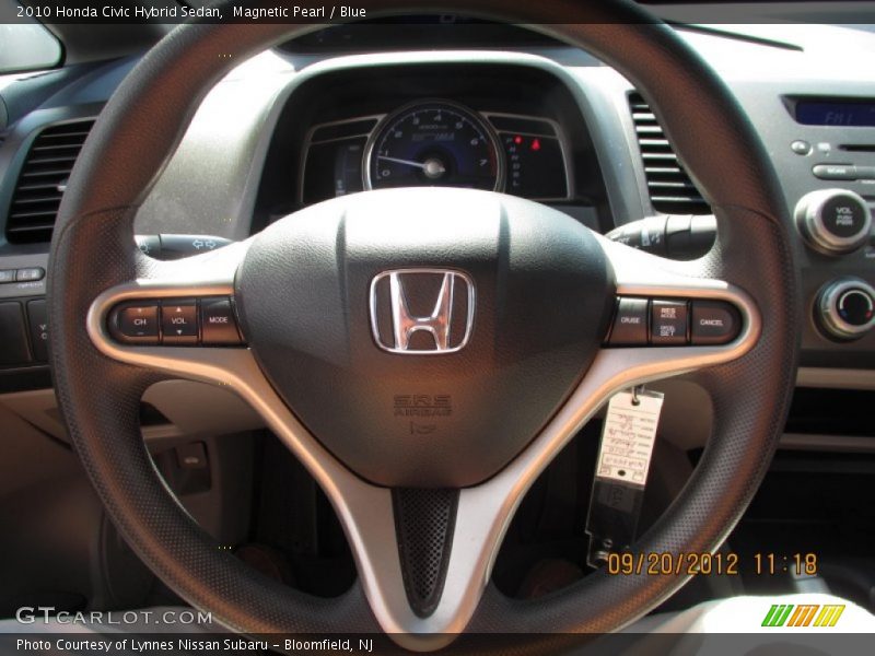 Magnetic Pearl / Blue 2010 Honda Civic Hybrid Sedan