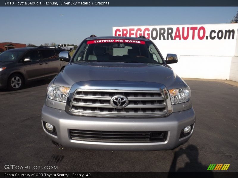 Silver Sky Metallic / Graphite 2010 Toyota Sequoia Platinum