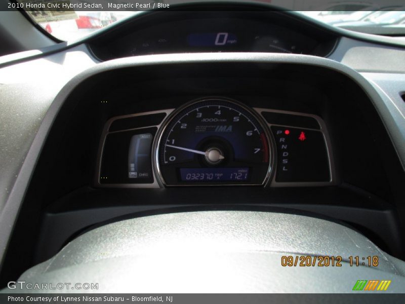 Magnetic Pearl / Blue 2010 Honda Civic Hybrid Sedan