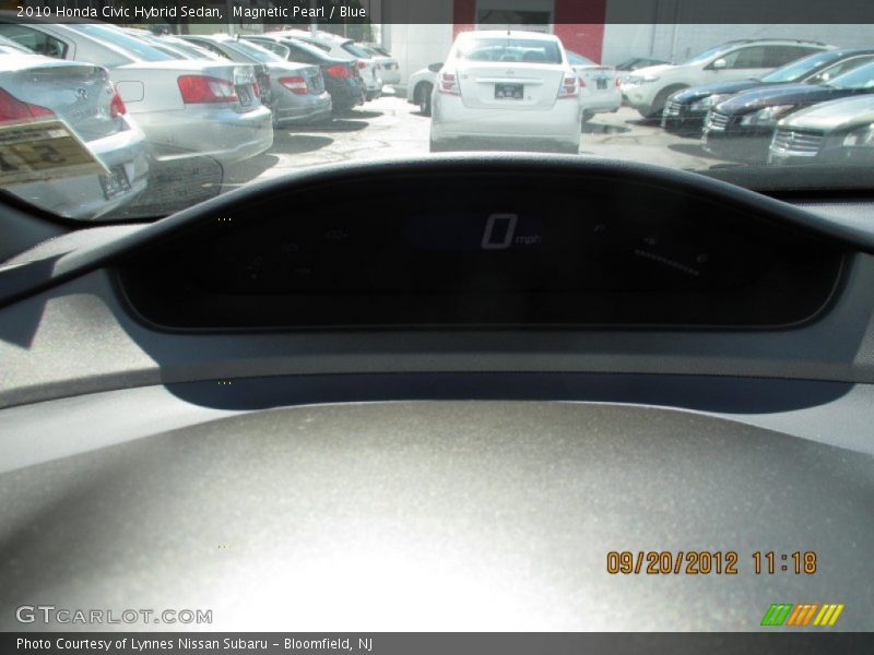 Magnetic Pearl / Blue 2010 Honda Civic Hybrid Sedan