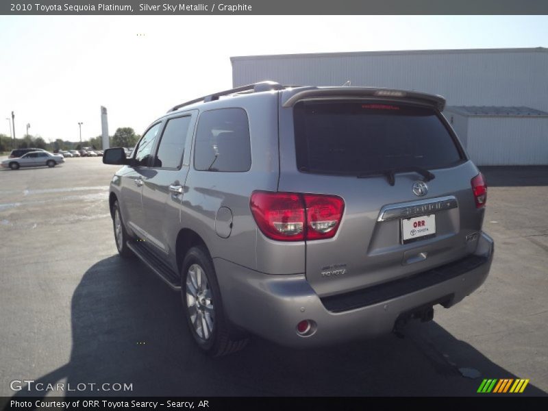 Silver Sky Metallic / Graphite 2010 Toyota Sequoia Platinum