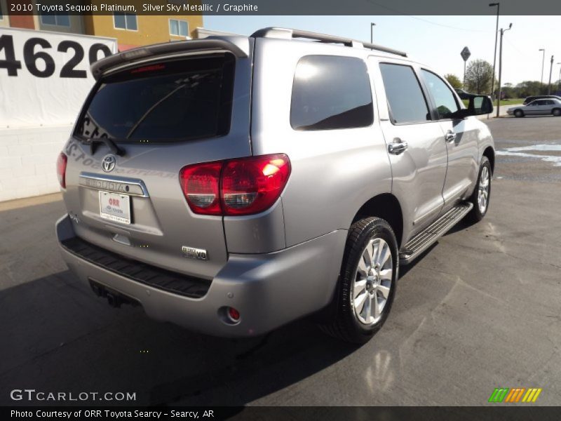 Silver Sky Metallic / Graphite 2010 Toyota Sequoia Platinum