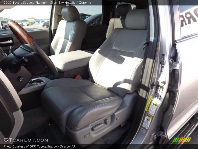 Silver Sky Metallic / Graphite 2010 Toyota Sequoia Platinum