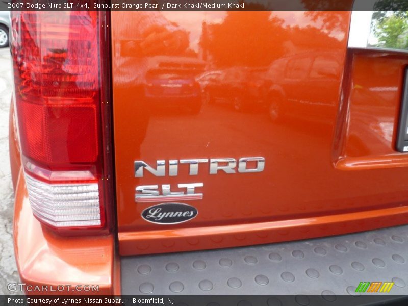 Sunburst Orange Pearl / Dark Khaki/Medium Khaki 2007 Dodge Nitro SLT 4x4