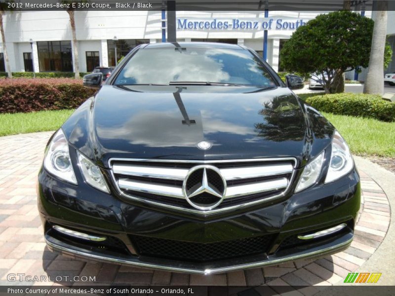 Black / Black 2012 Mercedes-Benz E 350 Coupe