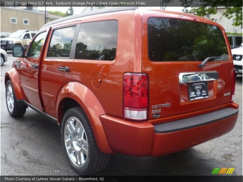 Sunburst Orange Pearl / Dark Khaki/Medium Khaki 2007 Dodge Nitro SLT 4x4