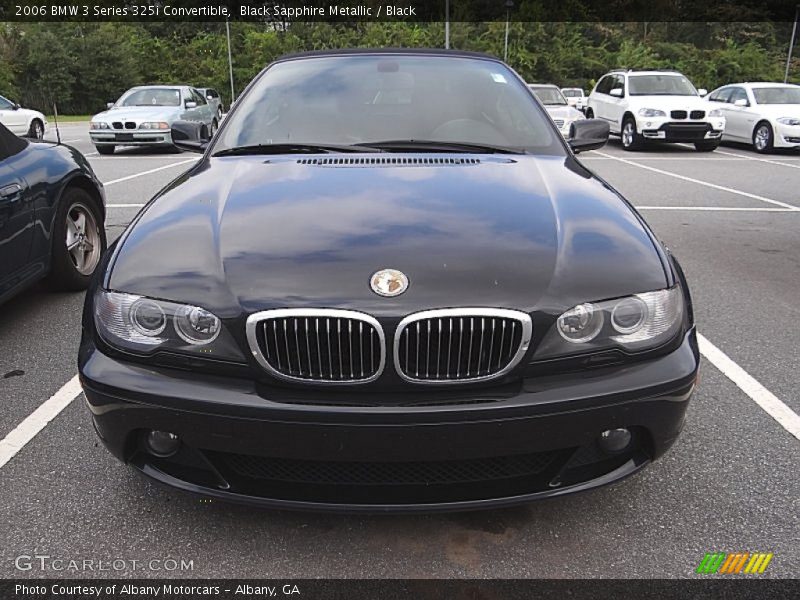 Black Sapphire Metallic / Black 2006 BMW 3 Series 325i Convertible