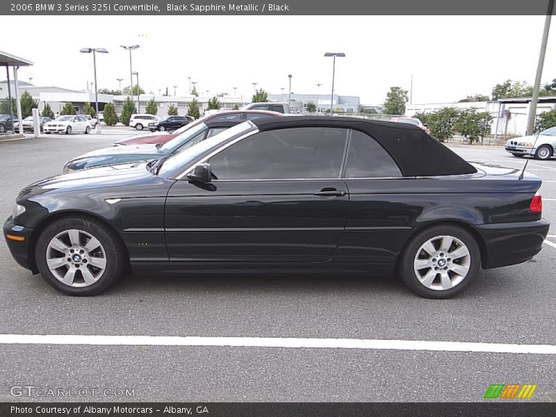 Black Sapphire Metallic / Black 2006 BMW 3 Series 325i Convertible