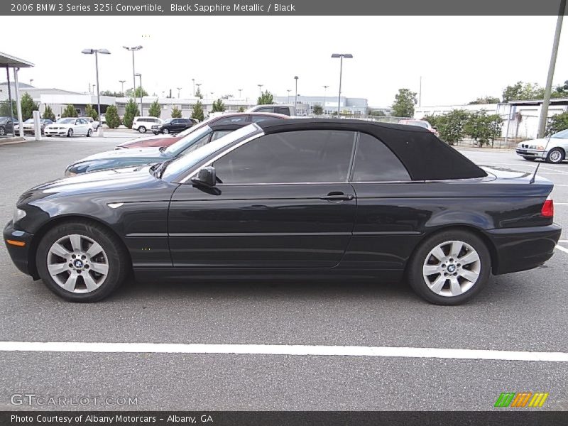 Black Sapphire Metallic / Black 2006 BMW 3 Series 325i Convertible