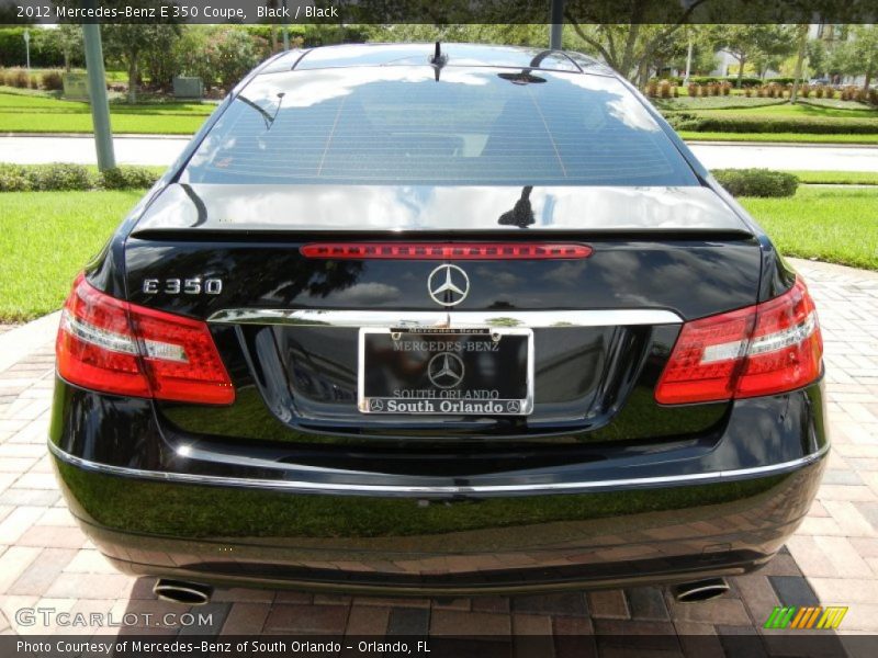 Black / Black 2012 Mercedes-Benz E 350 Coupe