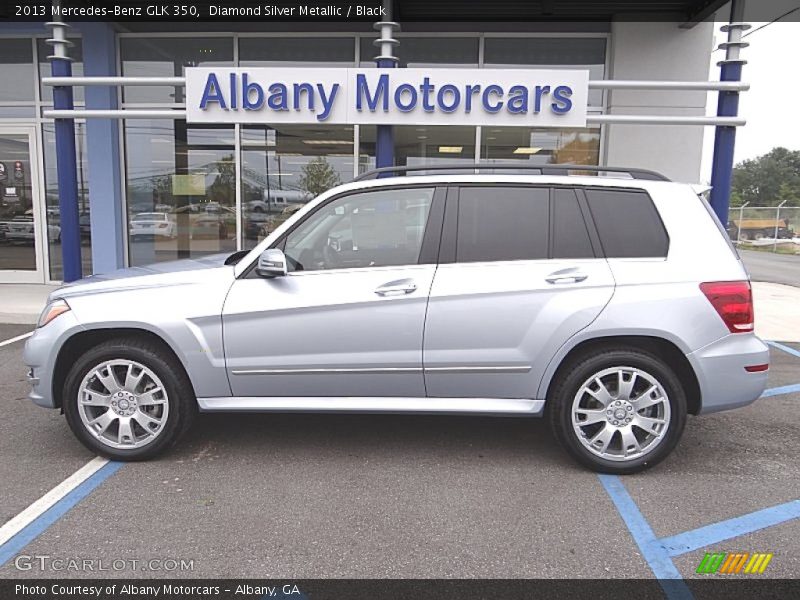 Diamond Silver Metallic / Black 2013 Mercedes-Benz GLK 350