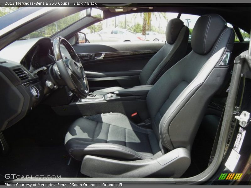  2012 E 350 Coupe Black Interior