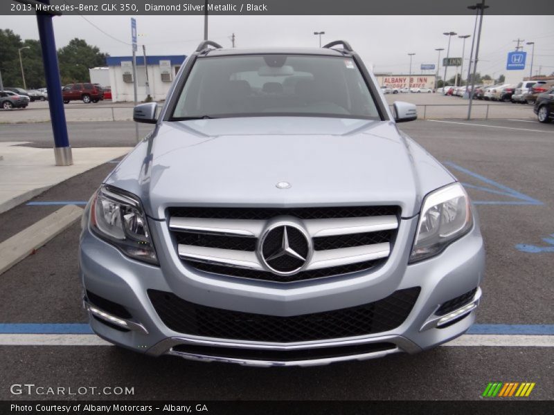 Diamond Silver Metallic / Black 2013 Mercedes-Benz GLK 350