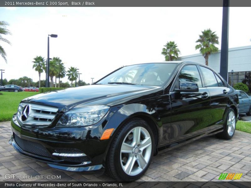 Black / Black 2011 Mercedes-Benz C 300 Sport
