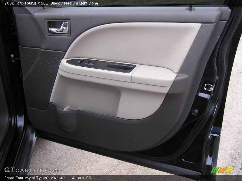 Black / Medium Light Stone 2008 Ford Taurus X SEL