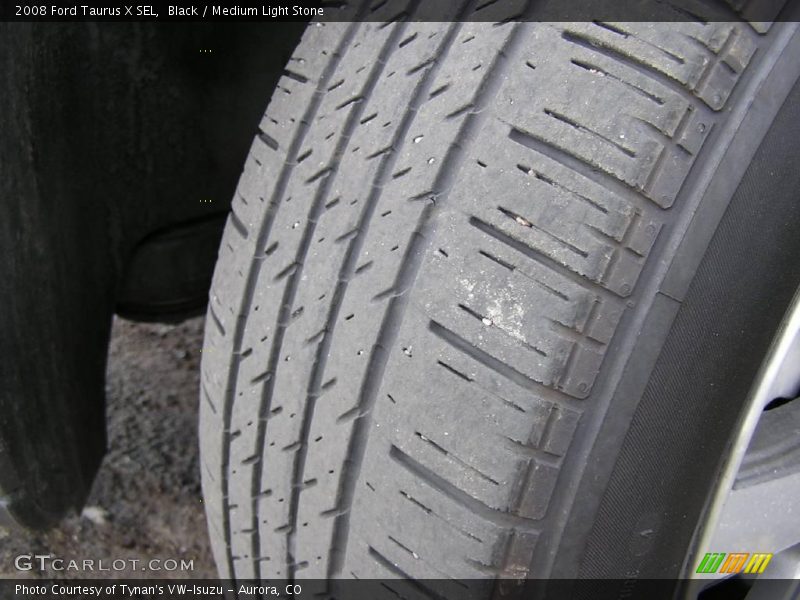 Black / Medium Light Stone 2008 Ford Taurus X SEL