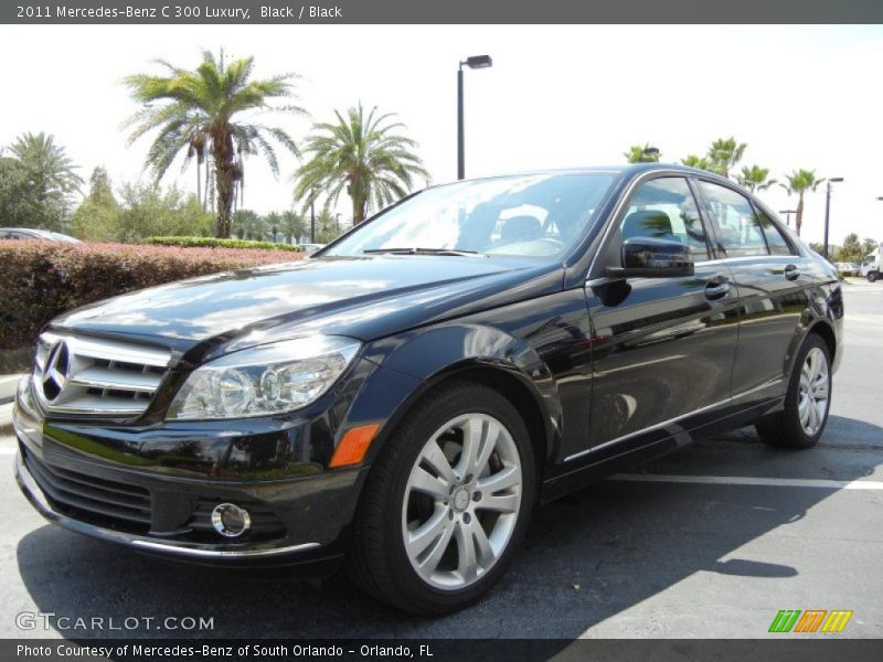 Black / Black 2011 Mercedes-Benz C 300 Luxury