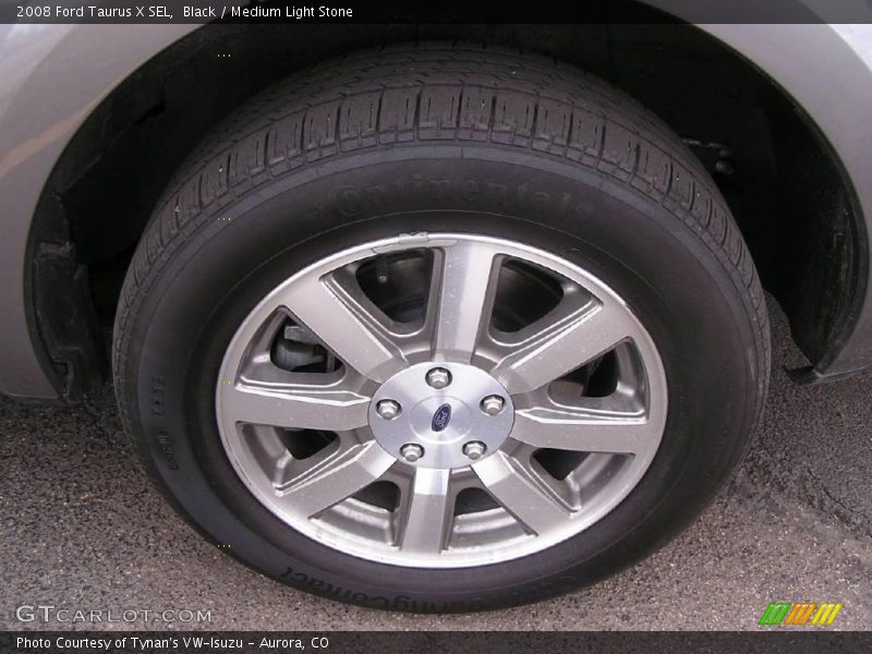 Black / Medium Light Stone 2008 Ford Taurus X SEL