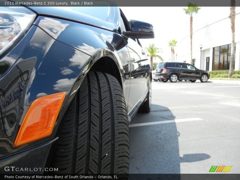 Black / Black 2011 Mercedes-Benz C 300 Luxury