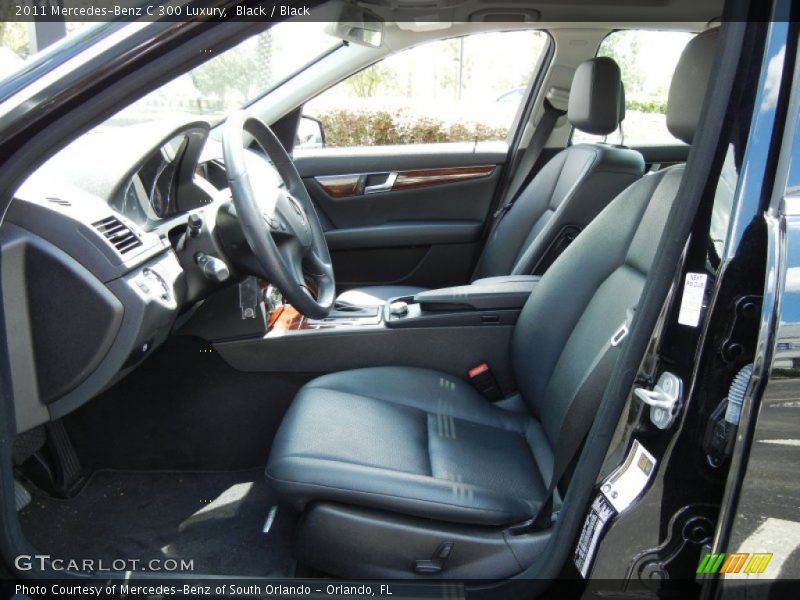 Black / Black 2011 Mercedes-Benz C 300 Luxury