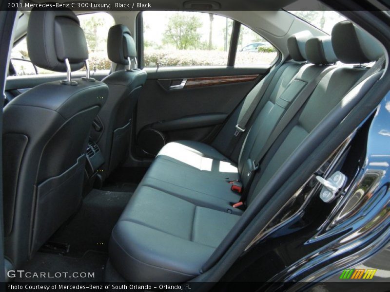 Black / Black 2011 Mercedes-Benz C 300 Luxury