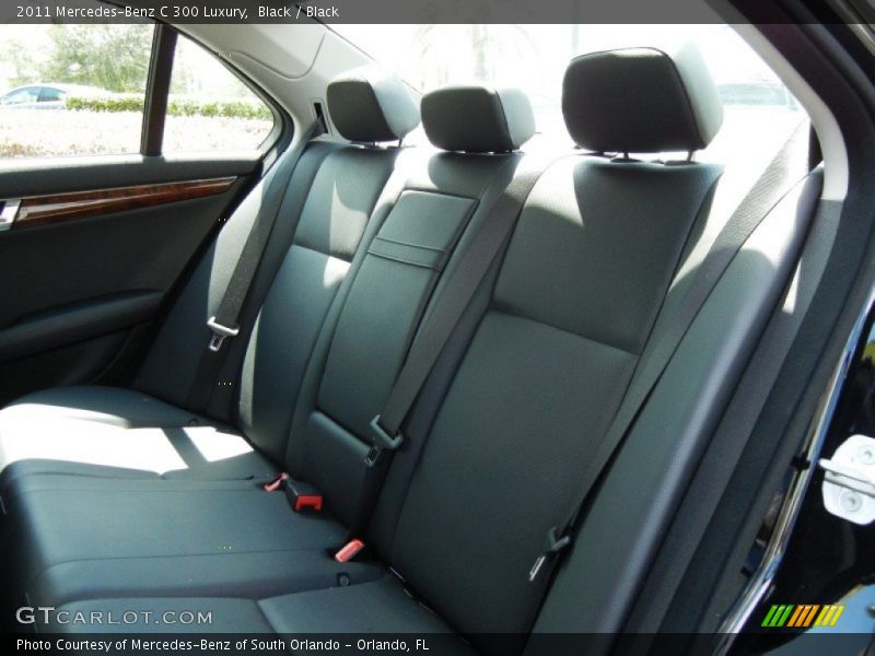 Black / Black 2011 Mercedes-Benz C 300 Luxury