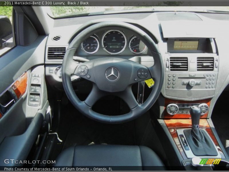 Black / Black 2011 Mercedes-Benz C 300 Luxury