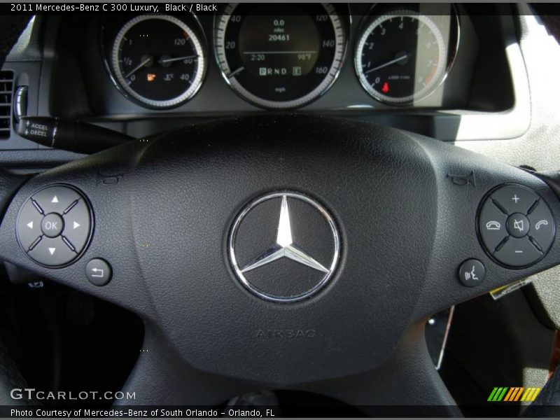 Black / Black 2011 Mercedes-Benz C 300 Luxury