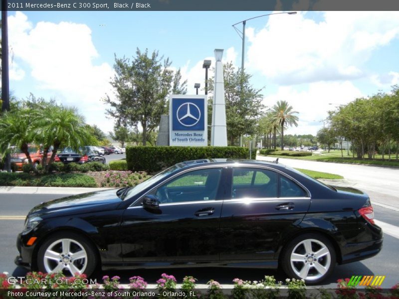 Black / Black 2011 Mercedes-Benz C 300 Sport