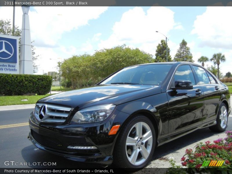 Black / Black 2011 Mercedes-Benz C 300 Sport
