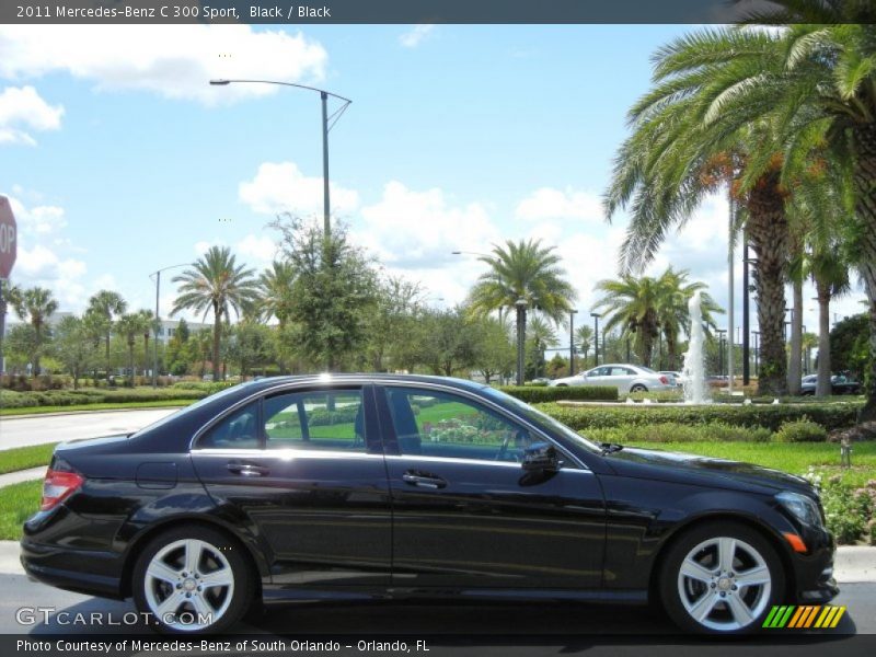 Black / Black 2011 Mercedes-Benz C 300 Sport