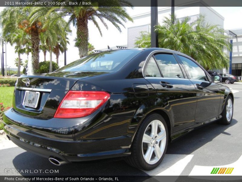 Black / Black 2011 Mercedes-Benz C 300 Sport