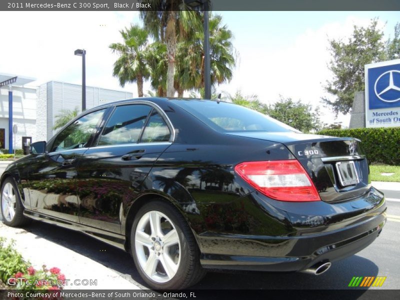Black / Black 2011 Mercedes-Benz C 300 Sport