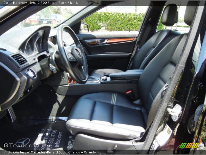 Black / Black 2011 Mercedes-Benz C 300 Sport