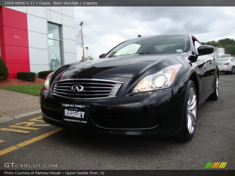 Black Obsidian / Graphite 2009 Infiniti G 37 x Coupe