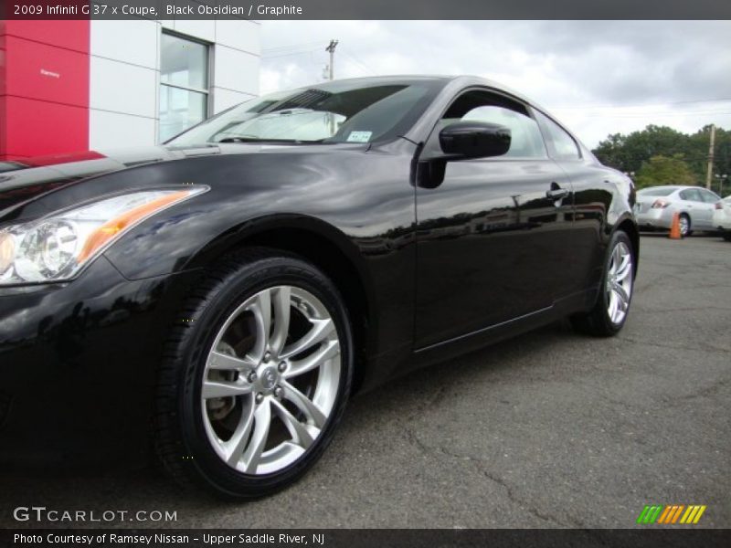 Black Obsidian / Graphite 2009 Infiniti G 37 x Coupe