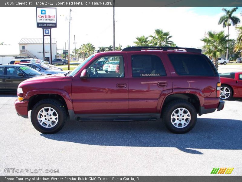 Sport Red Metallic / Tan/Neutral 2006 Chevrolet Tahoe Z71