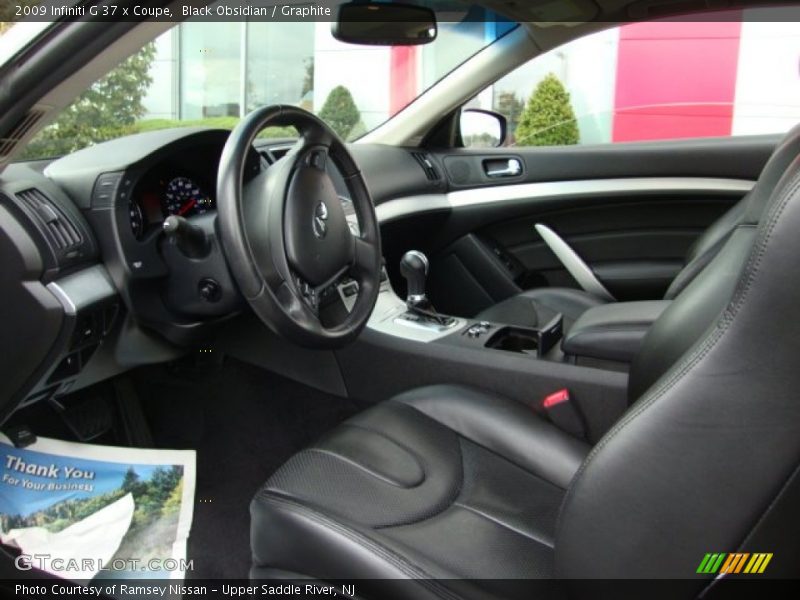 Black Obsidian / Graphite 2009 Infiniti G 37 x Coupe