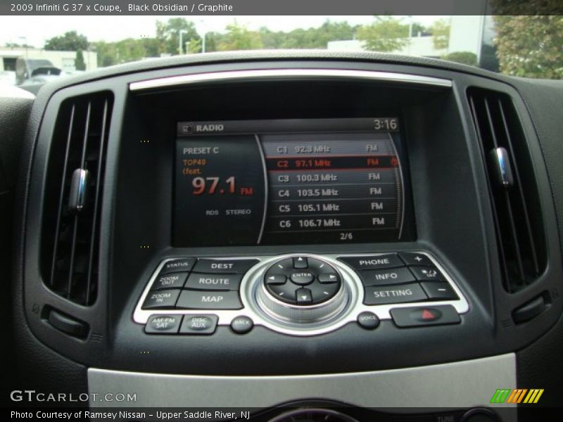Black Obsidian / Graphite 2009 Infiniti G 37 x Coupe