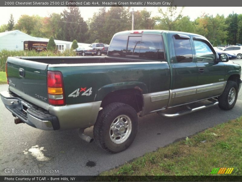 Meadow Green Metallic / Medium Gray 2000 Chevrolet Silverado 2500 LS Extended Cab 4x4