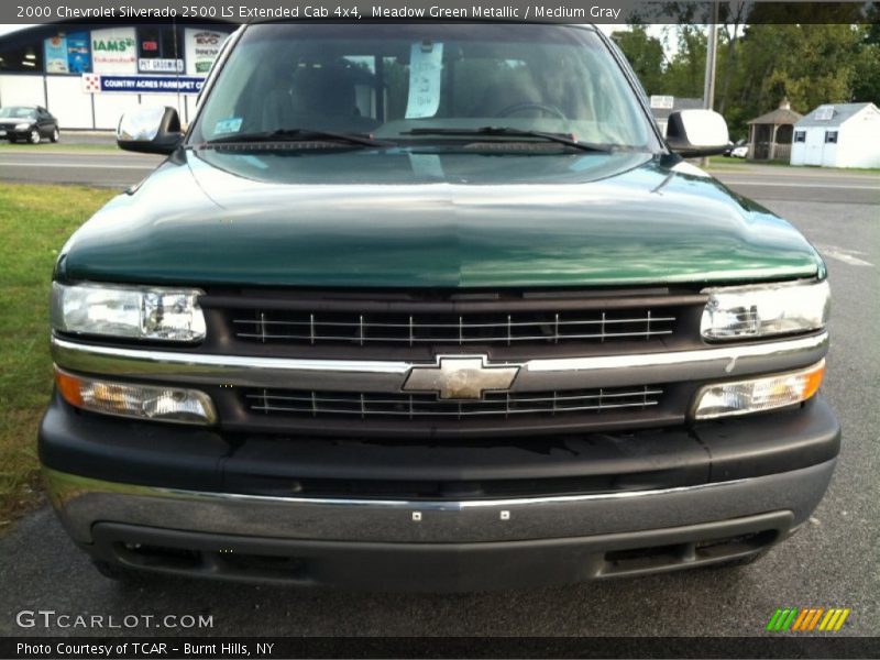 Meadow Green Metallic / Medium Gray 2000 Chevrolet Silverado 2500 LS Extended Cab 4x4