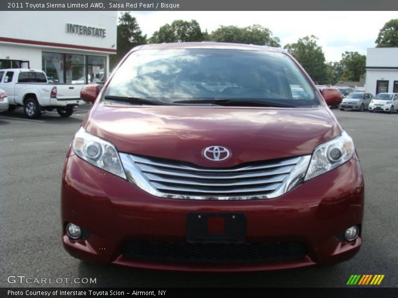 Salsa Red Pearl / Bisque 2011 Toyota Sienna Limited AWD