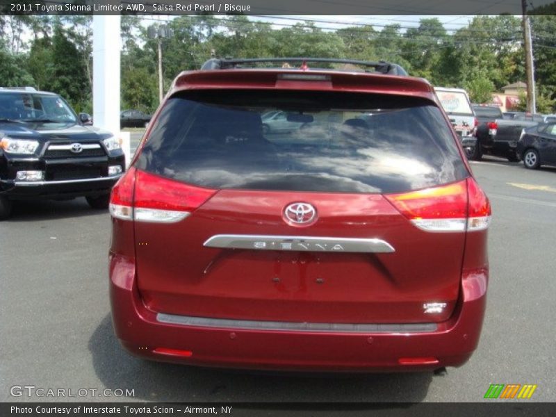 Salsa Red Pearl / Bisque 2011 Toyota Sienna Limited AWD