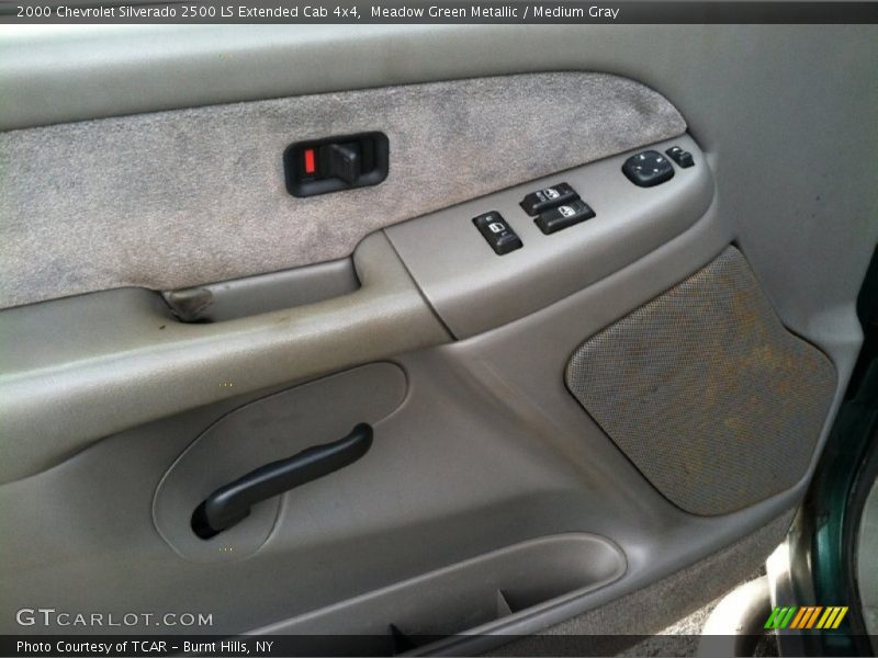 Meadow Green Metallic / Medium Gray 2000 Chevrolet Silverado 2500 LS Extended Cab 4x4