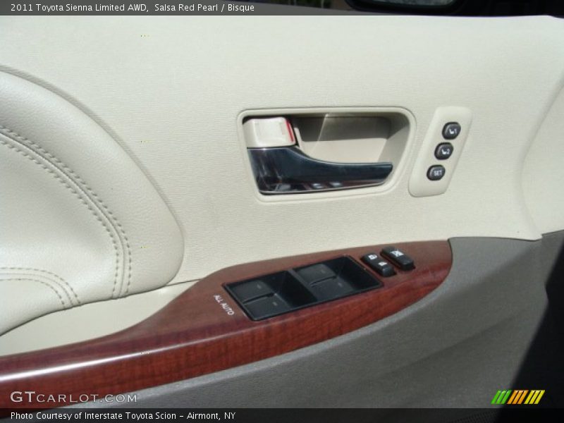 Salsa Red Pearl / Bisque 2011 Toyota Sienna Limited AWD