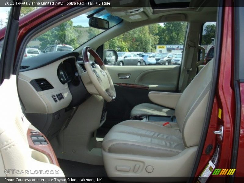 Salsa Red Pearl / Bisque 2011 Toyota Sienna Limited AWD