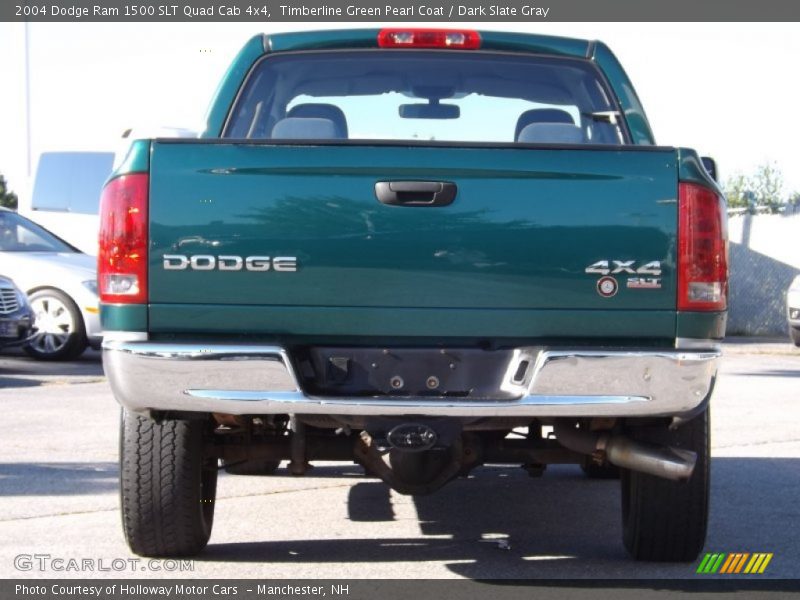 Timberline Green Pearl Coat / Dark Slate Gray 2004 Dodge Ram 1500 SLT Quad Cab 4x4